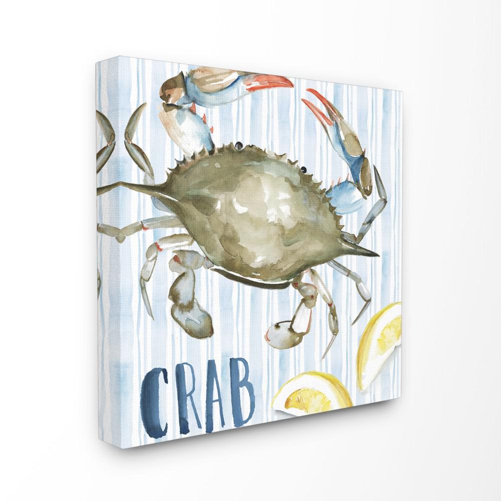 The Stupell Home Decor Collection 17 In X 17 In Striped Seafood