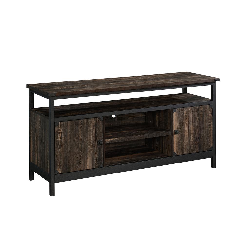 Sauder Steel River Carbon Oak Entertainment Credenza 425664 The