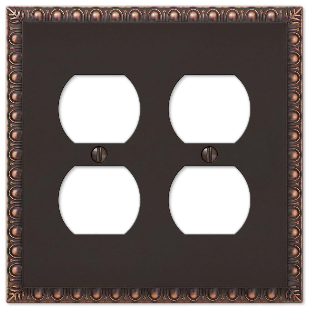 Amerelle Sonoma 1Duplex Wall Plate, Aged Bronze76DVB The Home Depot