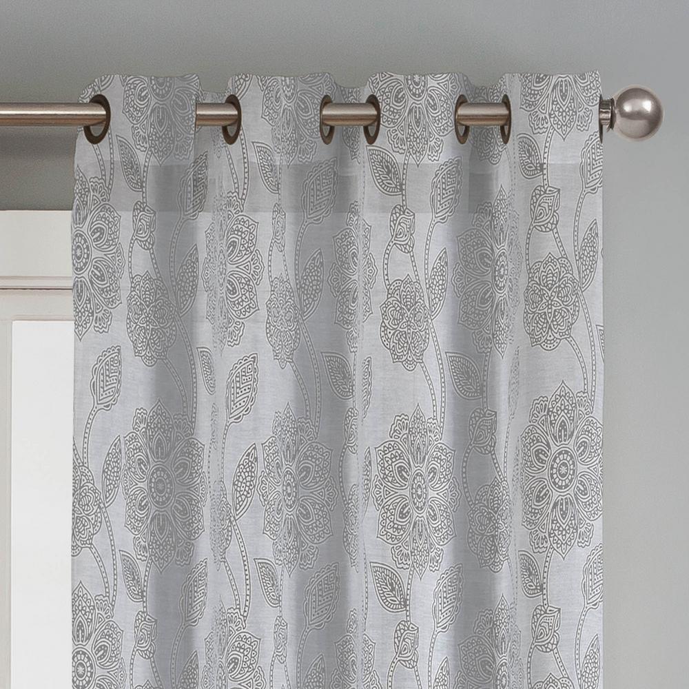 Window Elements Sheer Avery Cotton Blend Burnout Sheer Extra Wide