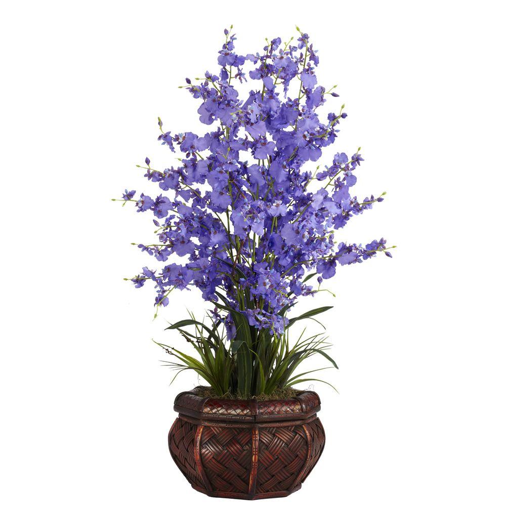 30 In H Purple Dancing Lady Silk Flower Arrangement 1207 Pp The H Purple Dancing Lady Silk Flower Arrangement