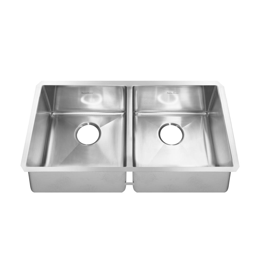 American Standard Pekoe Undermount Stainless Steel 35 in. Double Bowl