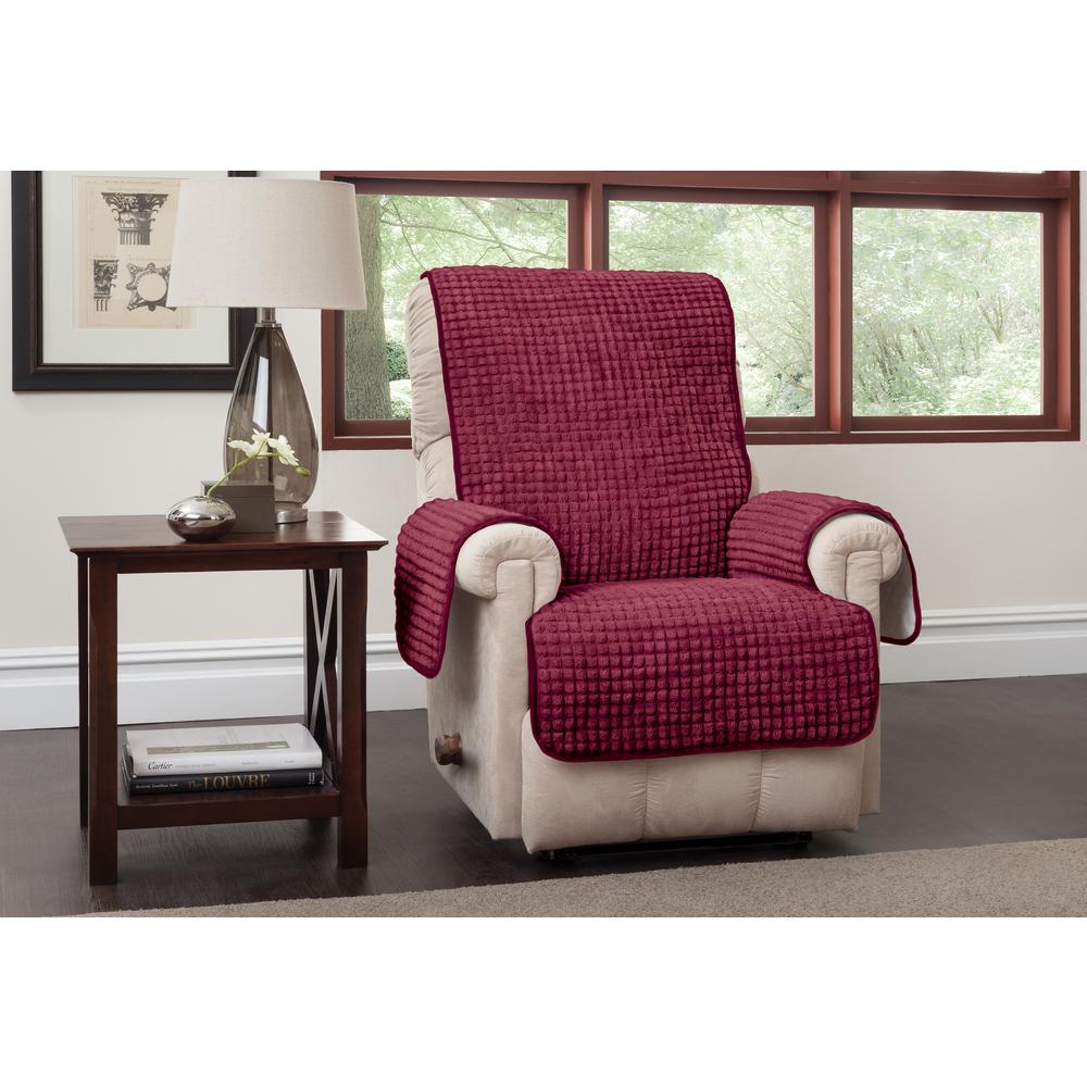 Innovative Textile Solutions Puff Recliner Wing Burgundy Furniture Puff Recliner Wing Burgundy Furniture