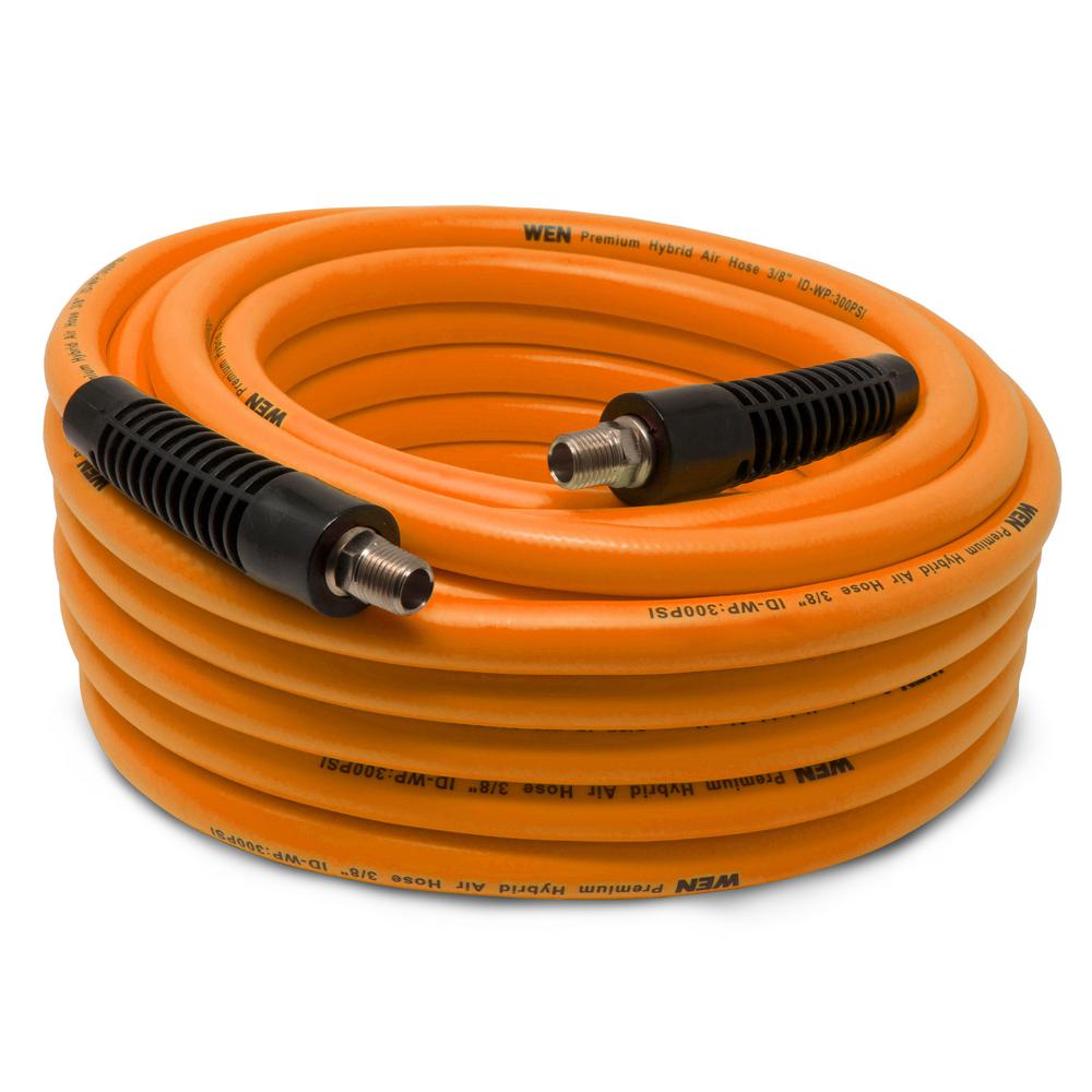 SuperHandy Air Hose 3//8 Inch x 50 Feet Long Heavy Duty Industrial Premium Commercial Ultra Flexible Hybrid Polymer Hose Max Pressure 300 PSI//20 BAR Inside Diameter 0.375 Inch