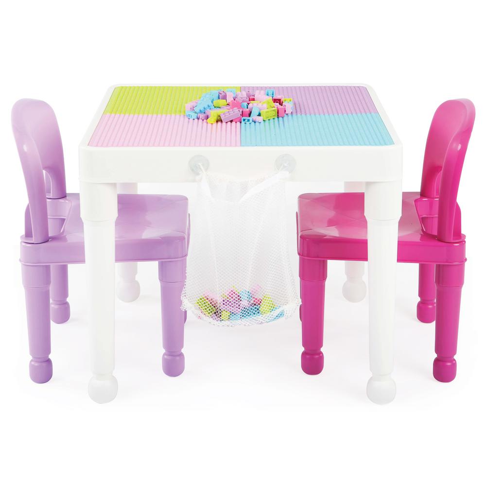 Tot Tutors Playtime 3 Piece White Pink Purple 2 In 1 Plastic