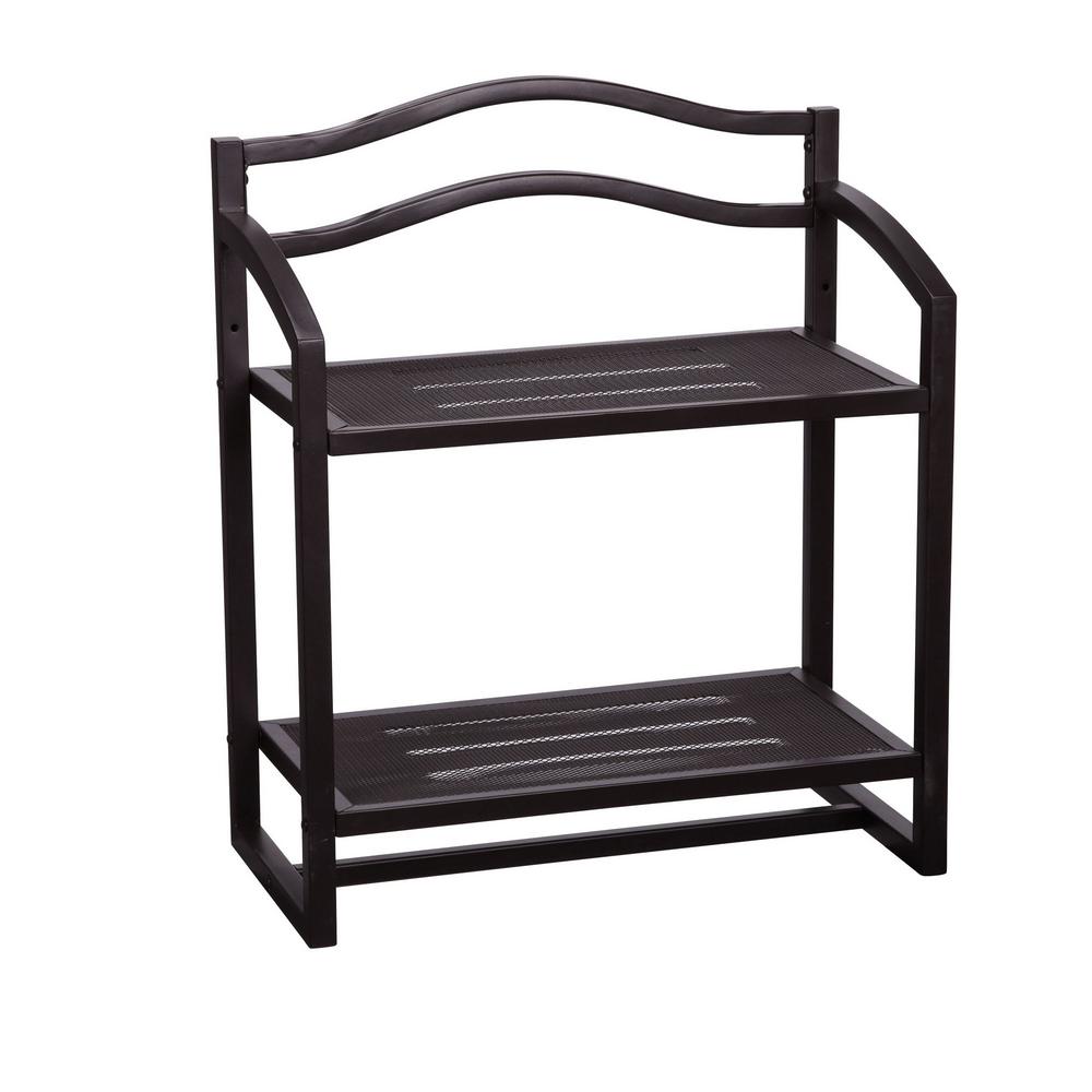 Household Essentials 17 In X 8 5 In 2 Tier Wall Mount Shelf In