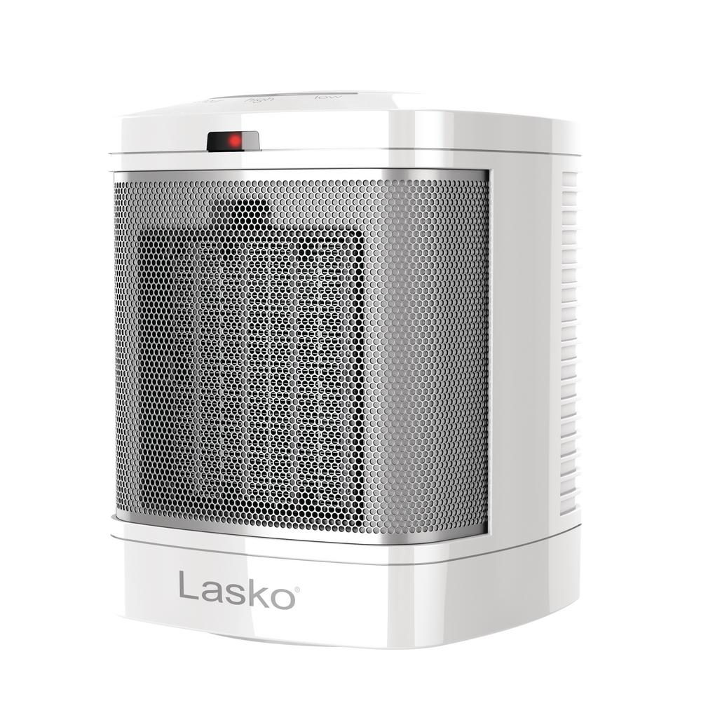 Lasko Bathroom 1500 Watt Electric Ceramic Space Heater With Simple Heat Button And Acli Safety Plug Cd08200 The Home Depot