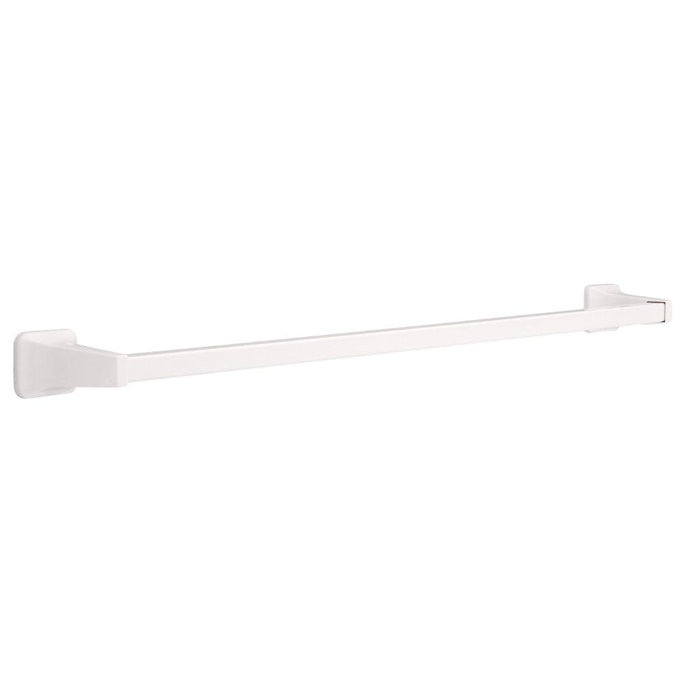 Franklin Brass Towel Holders Futura 30 in. Towel Bar in White D2430W