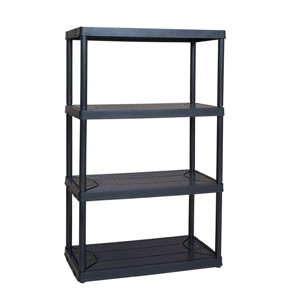 GRACIOUS LIVING HeavyDuty Non Adjustable Ventilated 4Shelf Storage