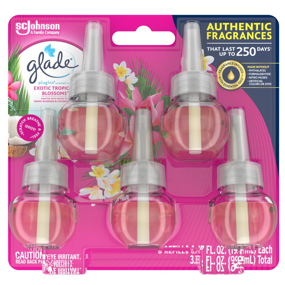 Photo 1 of 3.35 fl. oz. Exotic Tropical Blossoms Scented Oil Plug-In Air Freshener Refill (5-Count)