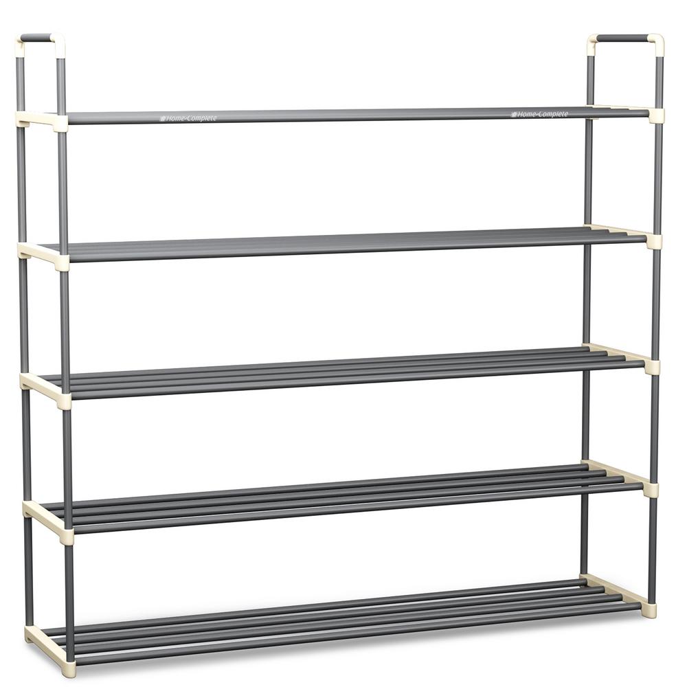 Home Complete 18 Pair 3 Tier Shoe Rack Hw0500076 The Home Depot