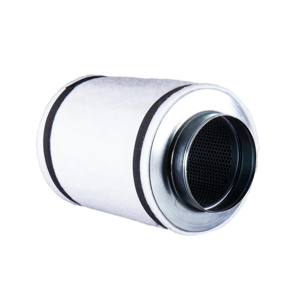 Hydro Crunch 4 inch x 12 inch Carbon Charcoal Air Filter with Flange 190 CFM... by Hydro Crunch
