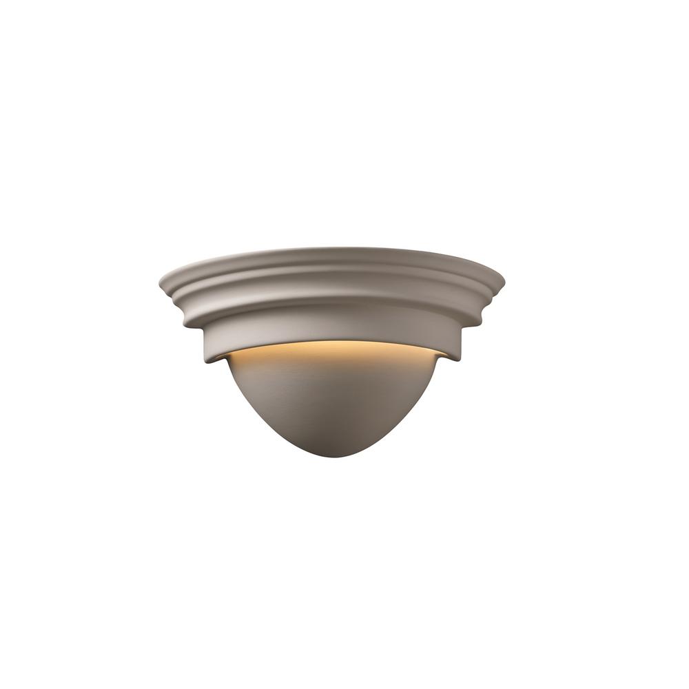 Justice Design Ambiance 1Light Clam Shell Bisque Wall SconceCER3710