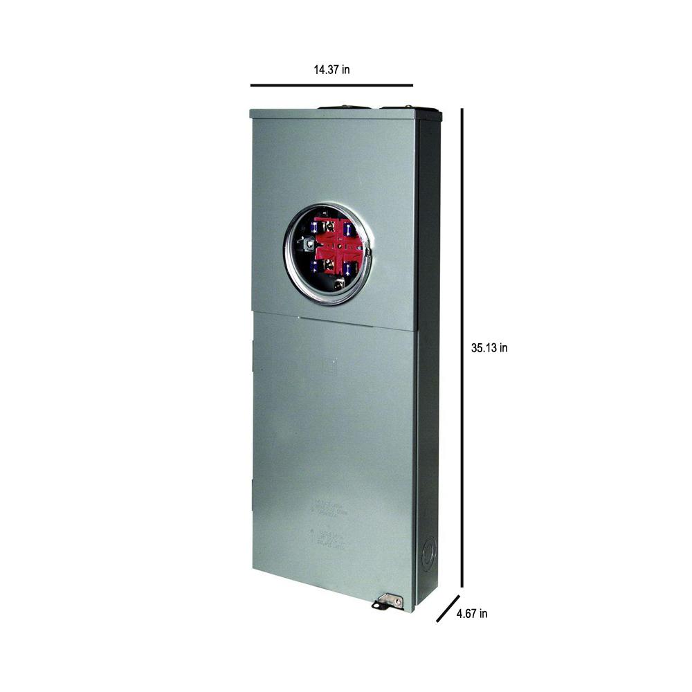 Main Breaker Square D Homeline 200 Amp 20-Space 40-Circuit Outdoor Ring-Type