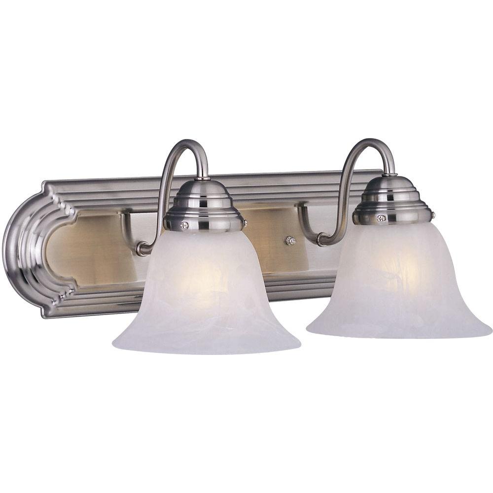 Maxim Lighting Essentials 2Light Satin Nickel Bath Vanity Light