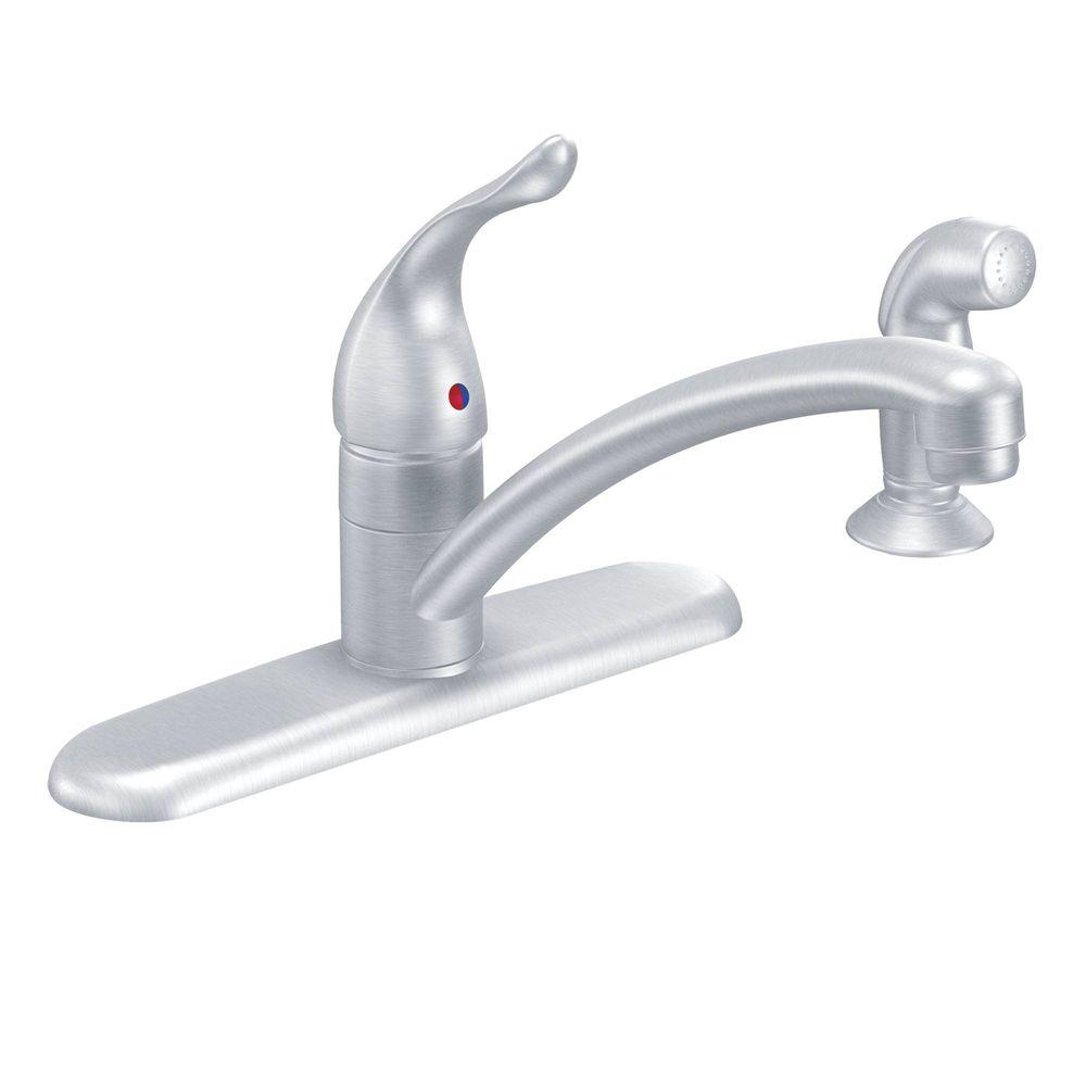 MOEN Chateau Single Handle Standard Kitchen Faucet With Side