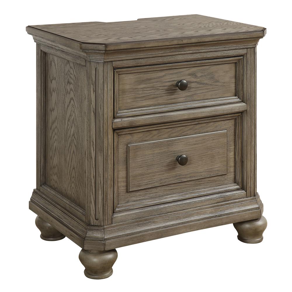 Gray Nightstands Bedroom Furniture The Home Depot