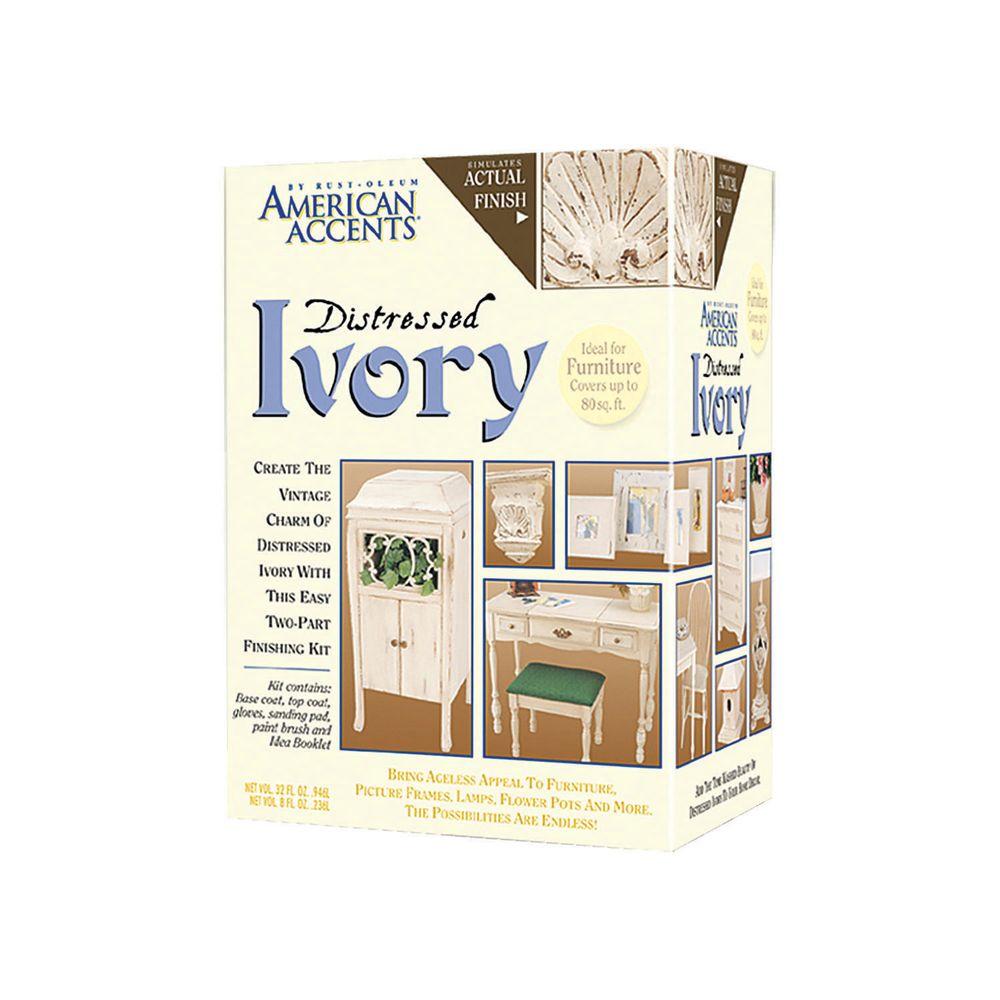 Whites Furniture Wa Wood Paint The Home Depot Distressed Ivory Finish Kit 3 Pack