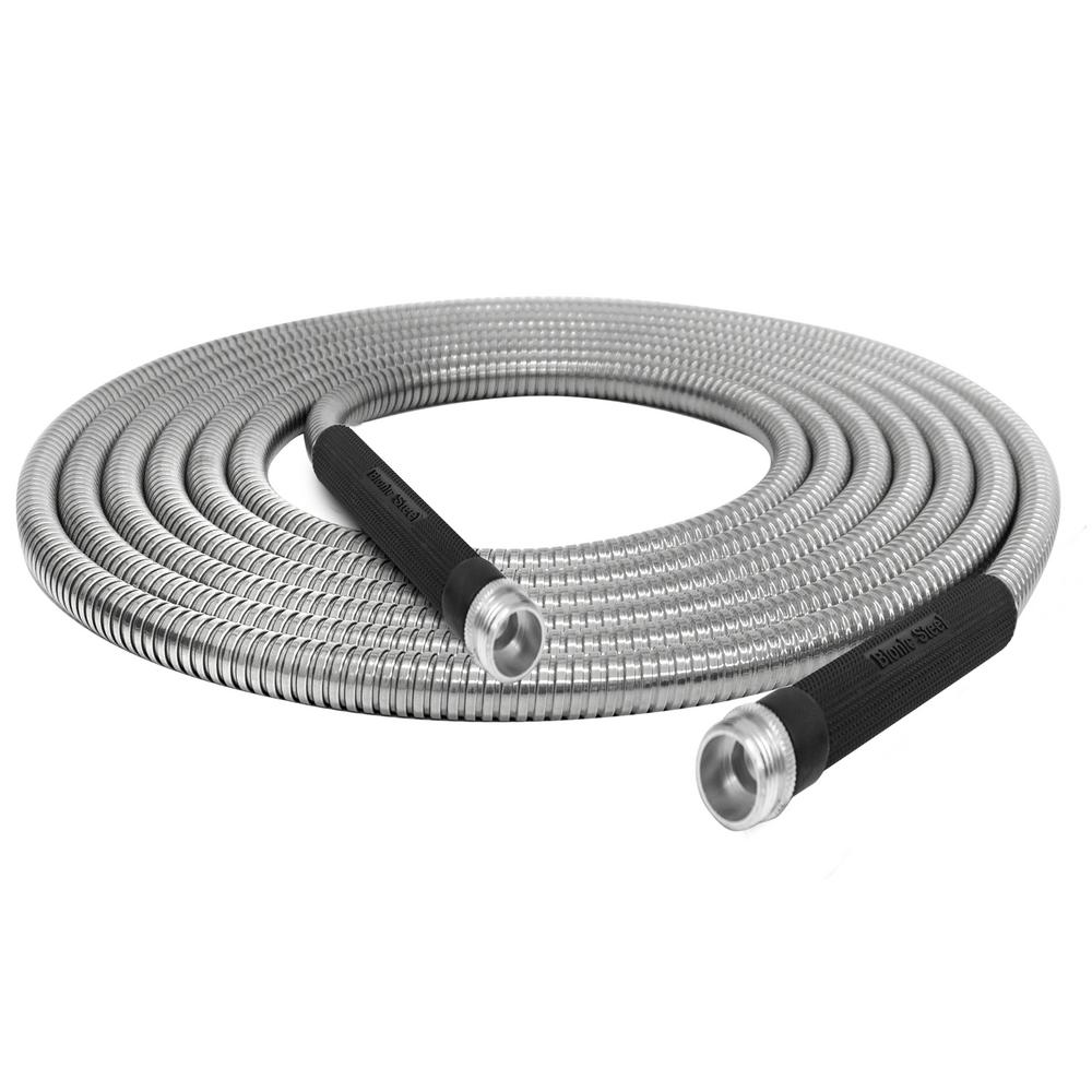 Bionic Steel Stainless Steel Super Durable Metal Garden Hose - Lightweight & Kink-Free, 100 ft- As Seen on TV