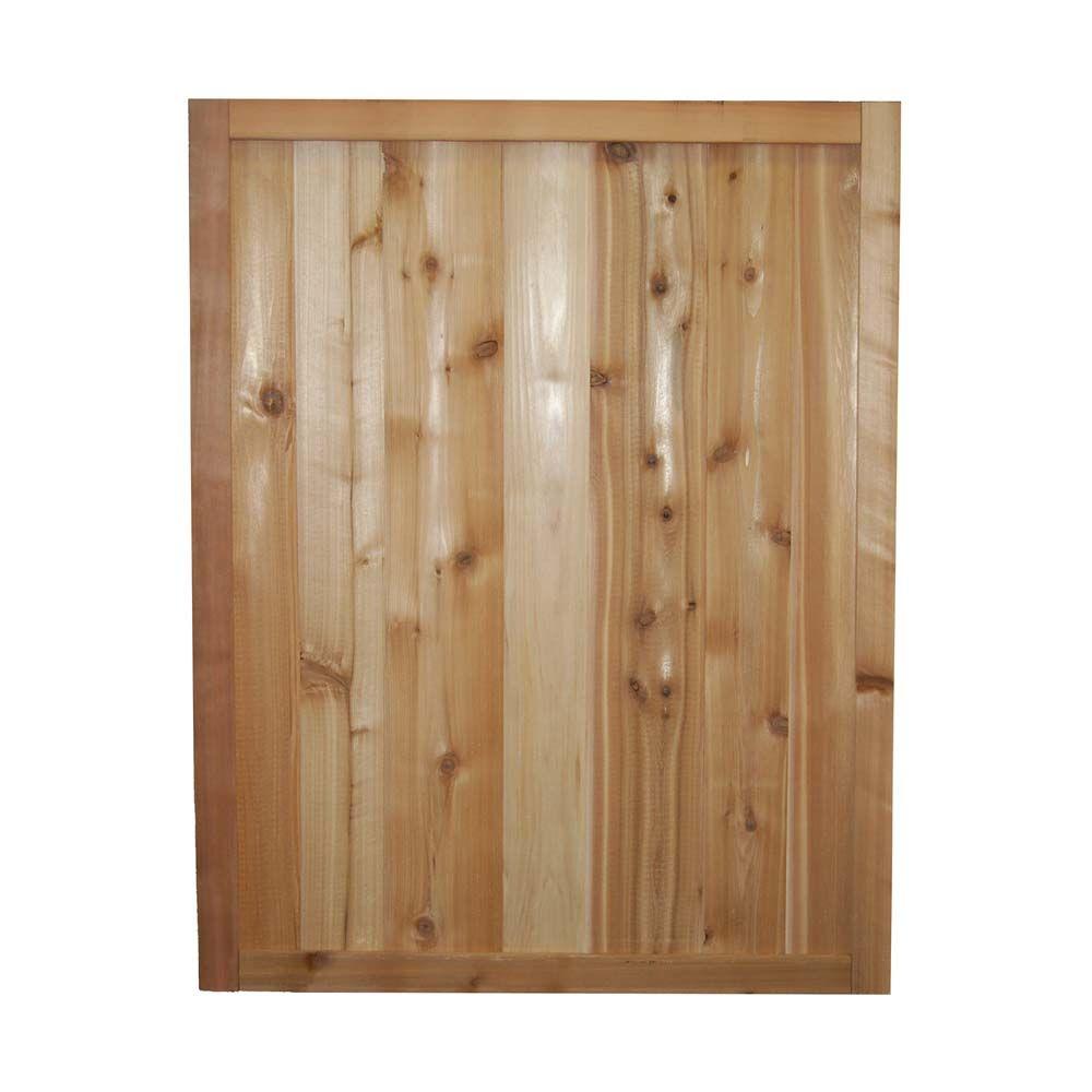 Signature Development 3 ft. x 2.5 ft. Western Red Cedar Solid Tongue and Groove Fence Panel1