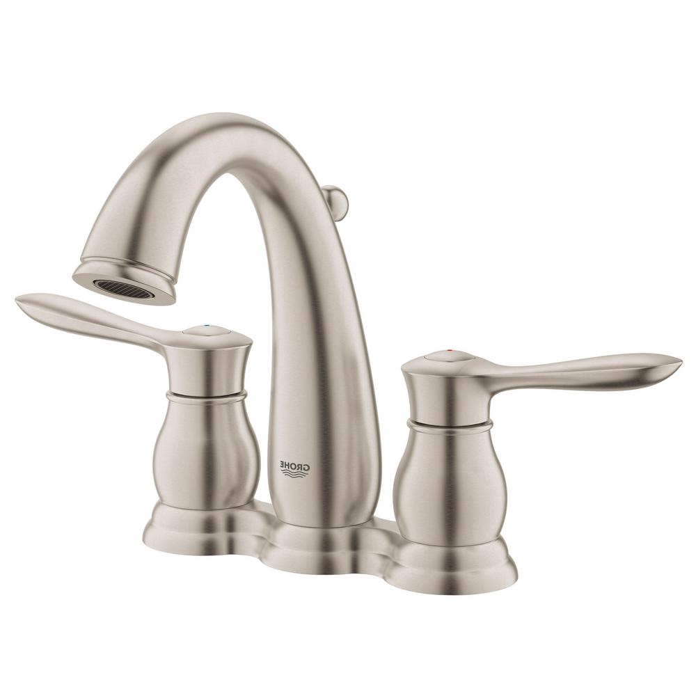 Grohe Parkfield 4 In Centerset 2 Handle Bathroom Faucet In