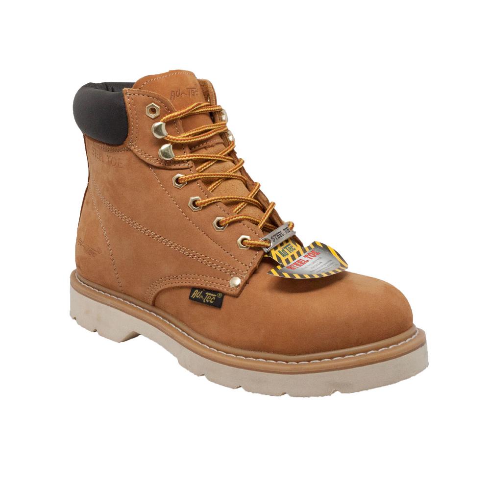 Work Boots - Steel Toe - Tan Size 11.5 