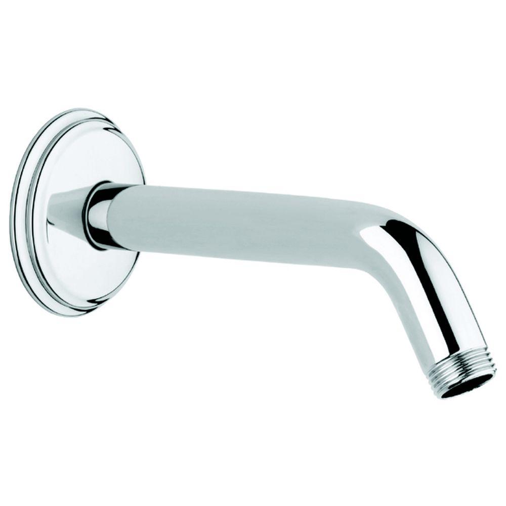 Grohe Geneva Shower Arm In Starlight Chrome 27 012 000 The Home Depot Grohe Geneva Shower Arm In Starlight Chrome