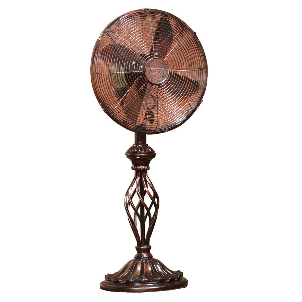 Deco Breeze 12 in. Prestige Rustica Table Fan-DBF0503 - The Home Depot