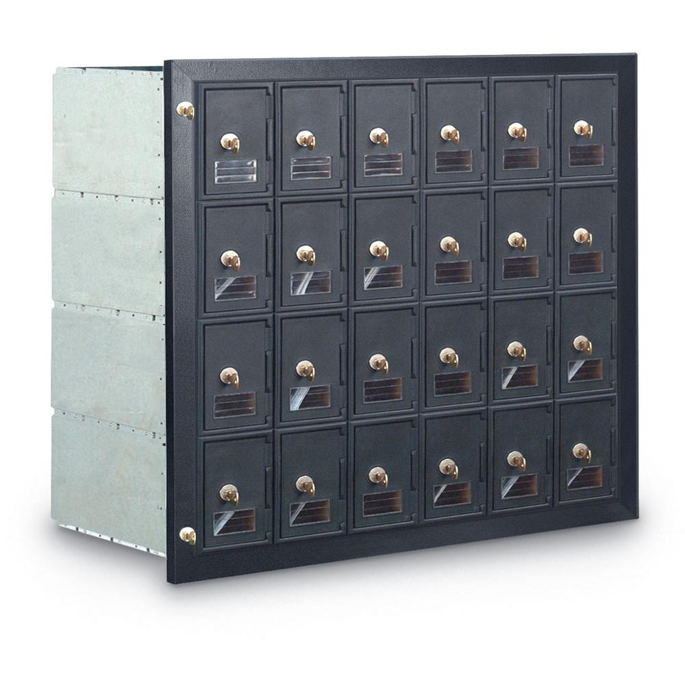 Mail Slots Mailbo Posts Addresses The Home Depot 24 Compartment Mailbox With Front Loading Guardian Module