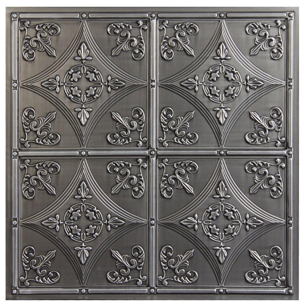 Antique Nickel Drop Ceiling Tiles Ceiling Tiles The Home Depot
