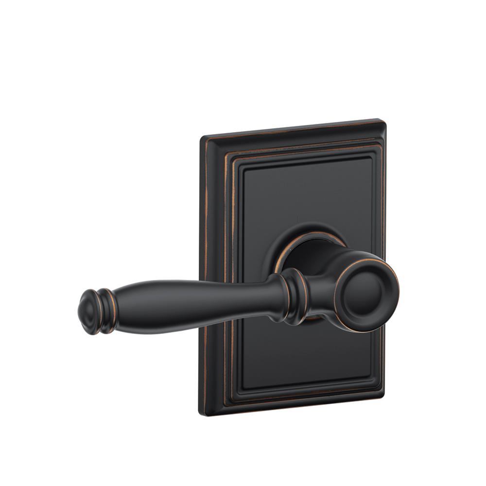 Half//Single Schlage F170-VLA-619 Grade 2 Dummy Satin Nickel Finish 619 Zinc; Steel Non Handed