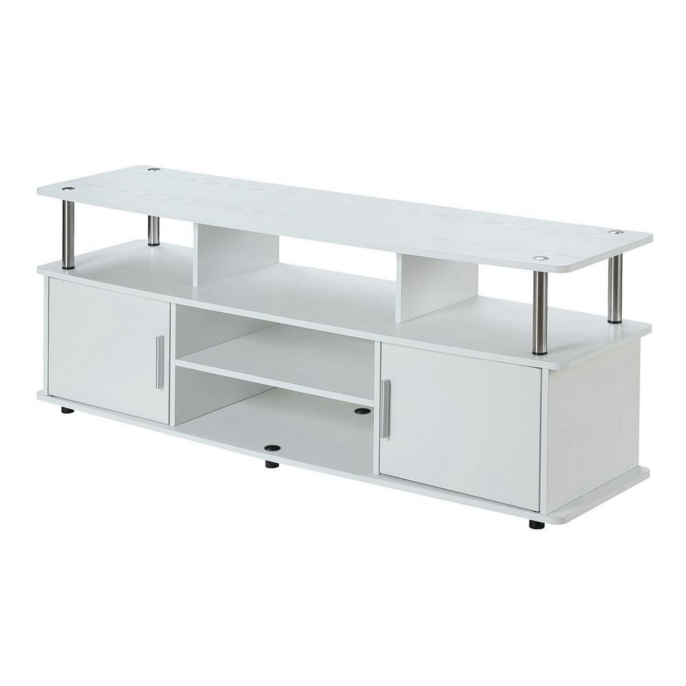 Designs2go Monterey White 60 In Tv Stand