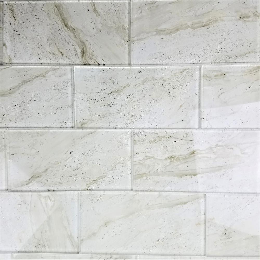 Beige Cream Gl Tile The Home Depot Gl Wall Tile 10