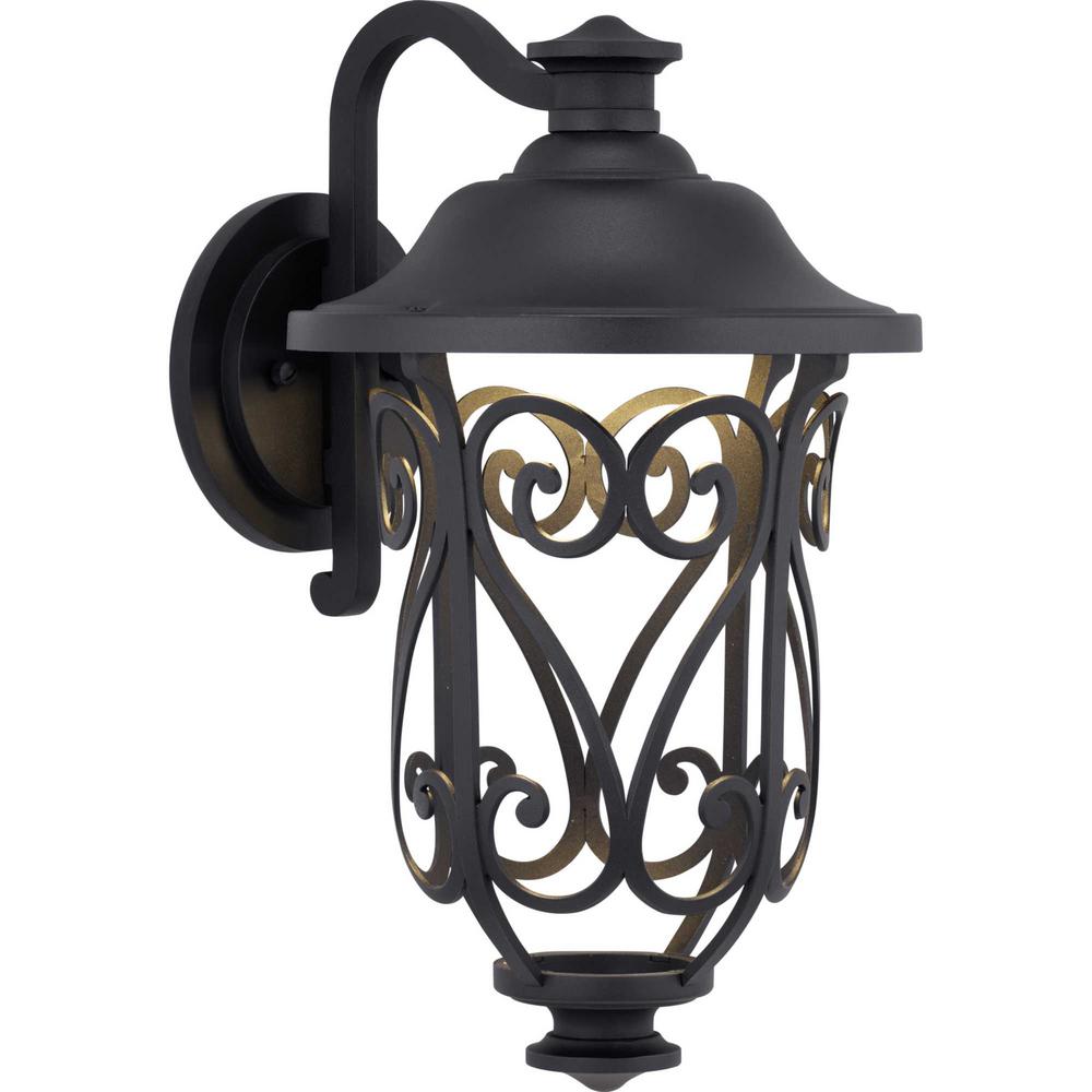 outdoor integrated led wall lantern sconce