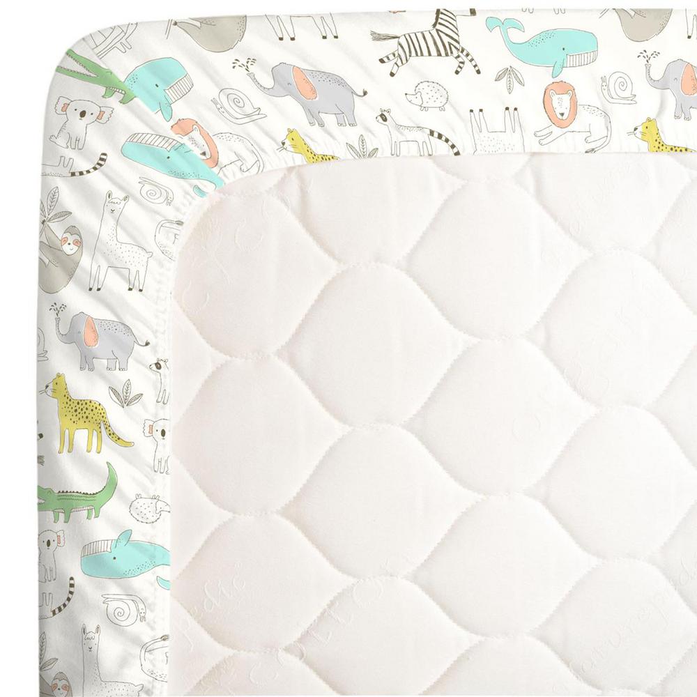 zoo animal crib sheets