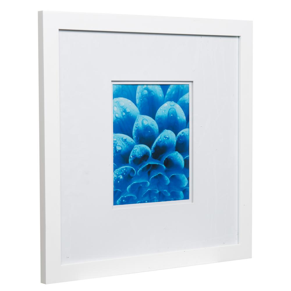 Pinnacle Gallery 8 In X 10 In White Double Mat Picture Frame