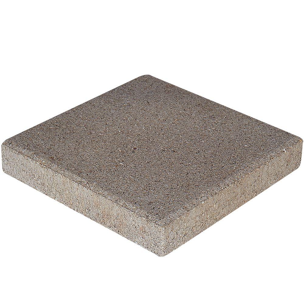 Pavestone 12 In X 1 5 Pewter Square Concrete Step Stone 71200 The Home Depot Pewter Square Concrete Step Stone, Home Depot Patio Tiles
