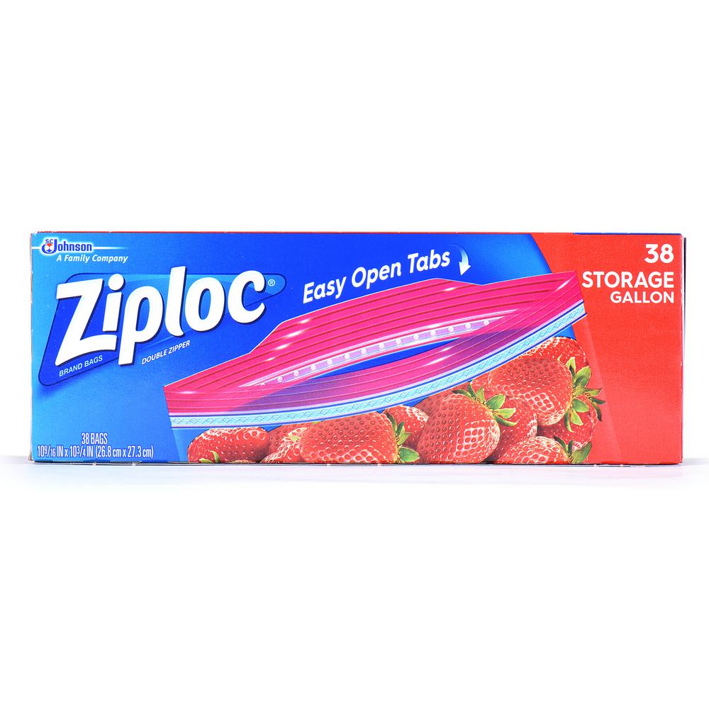 Ziploc Plastic Storage Bags Gallon 38 Pieces 665016 The Home Depot Ziploc Plastic Storage Bags Gallon 38 Pieces