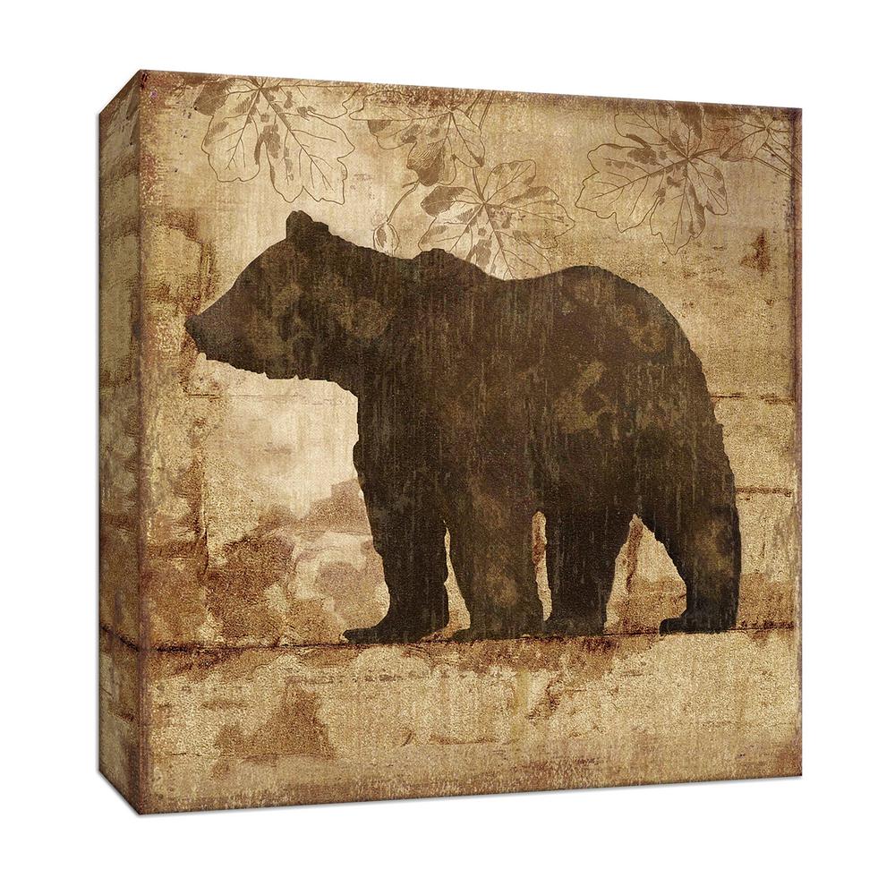 Ptm Images 15 In X 15 In Country Bear Canvas Wall Art 9 164990 The Home Depot