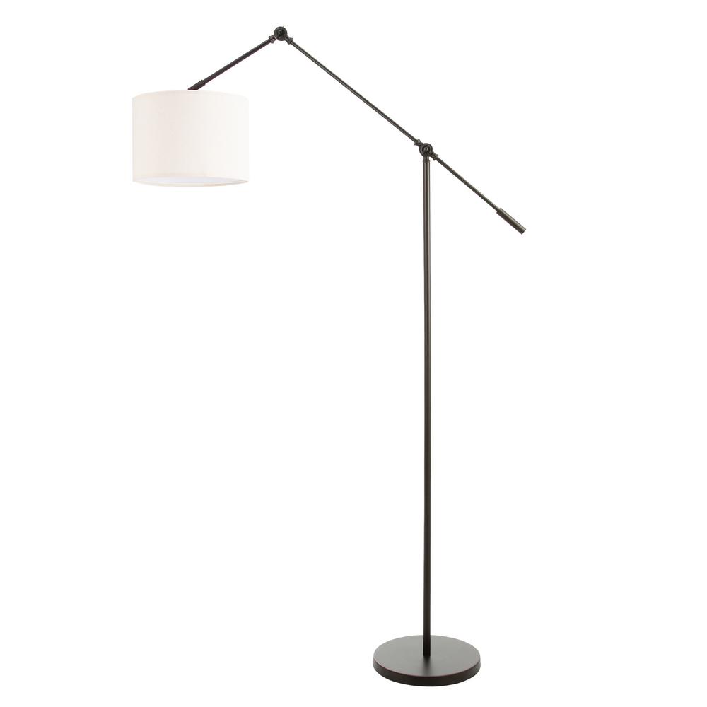 Merra 64 In Old Bronze Contemporary, Contemporary Arc Floor Lamp