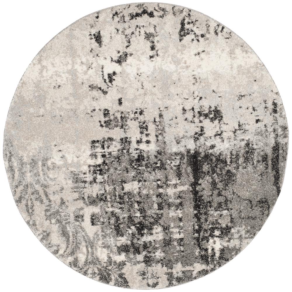 Safavieh Retro Light Gray 4 Ft X Round Area Rug