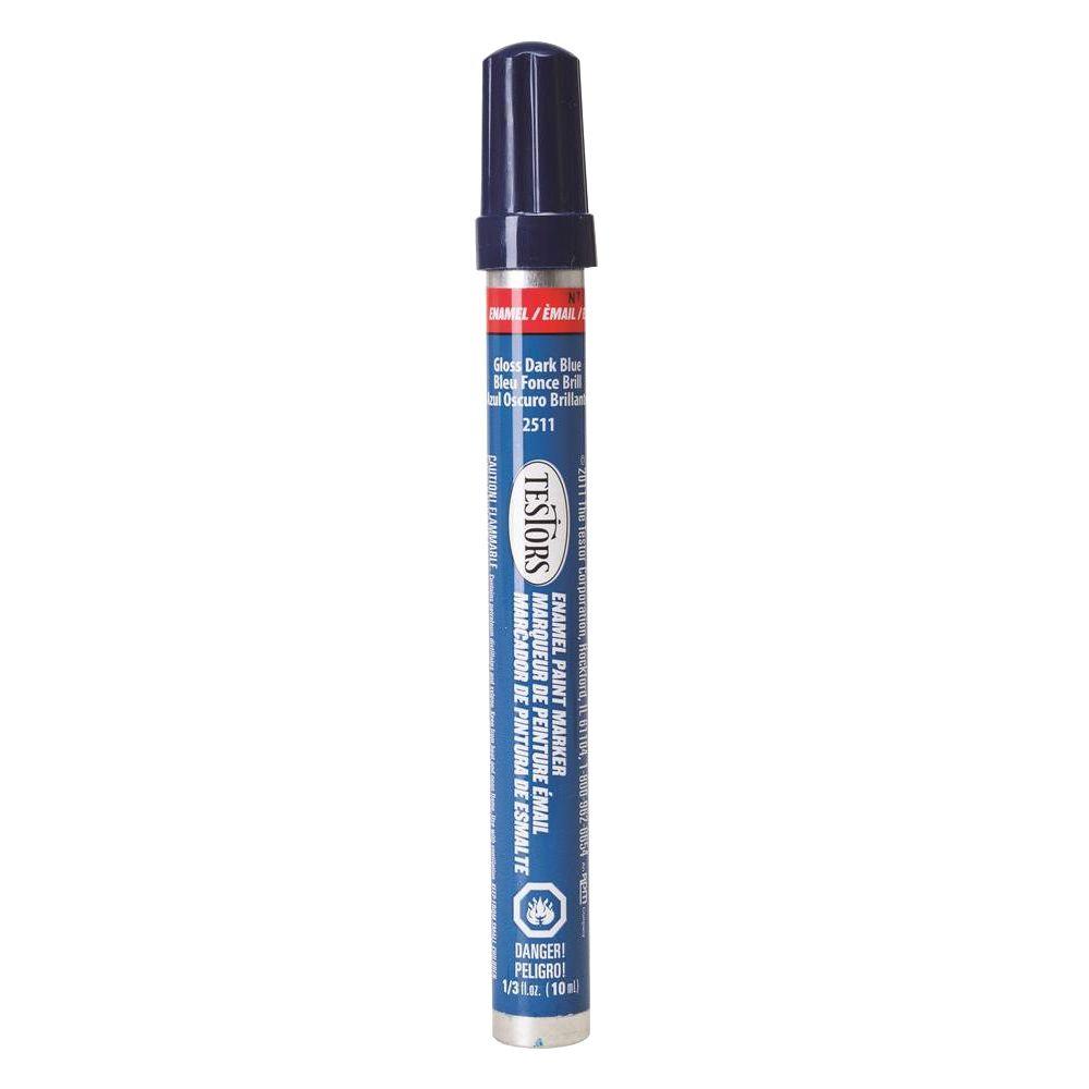 Testors Gloss Dark Blue Enamel Paint Marker (6-Pack)-2511C - The Home Depot