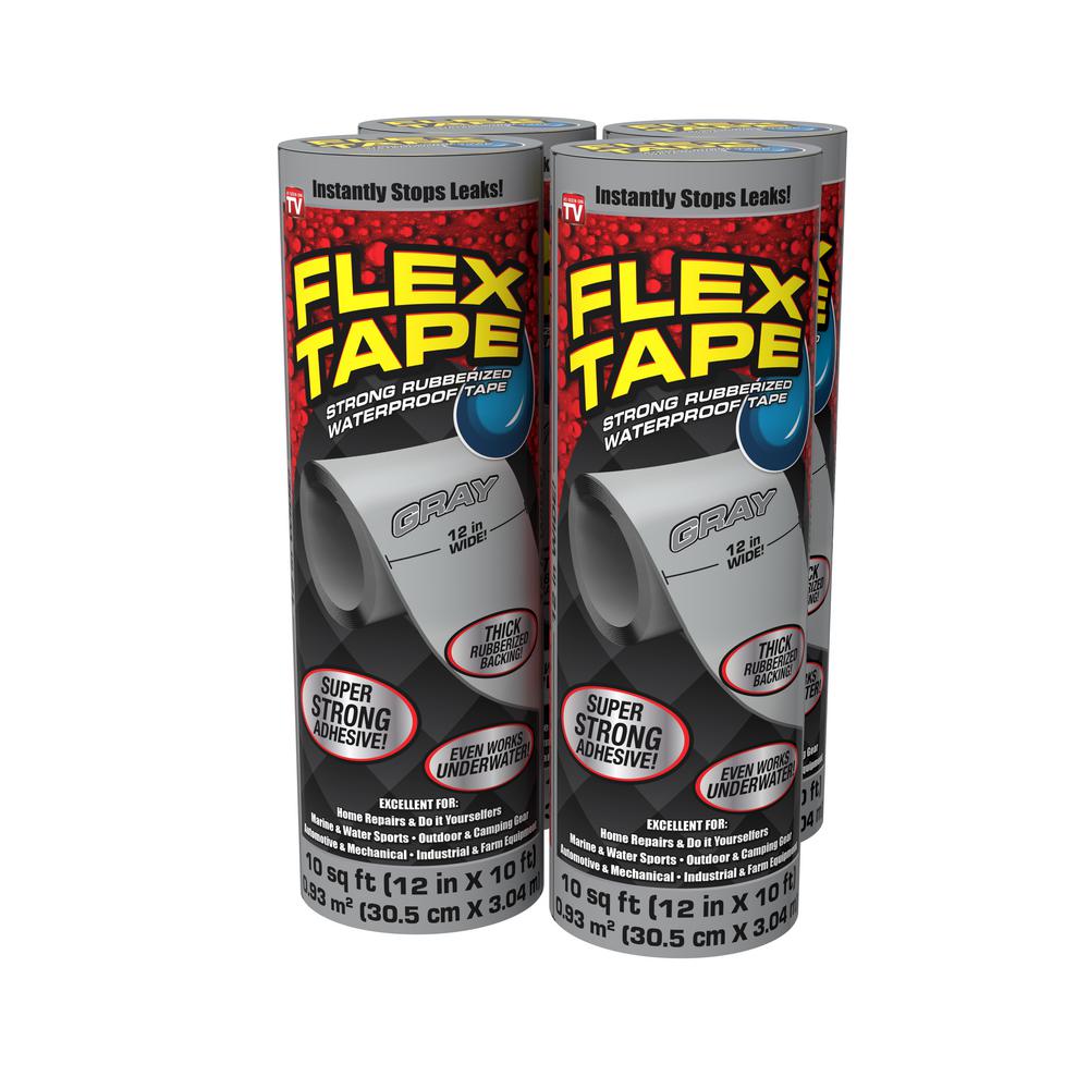 tape flex seal duct gray cs rubberized waterproof ft tapes strong piece lowes glues