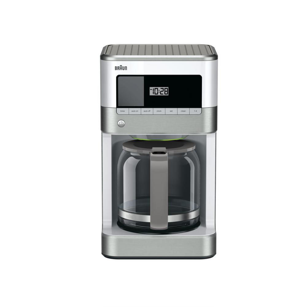 Braun Brew Sense 12Cup Drip Coffee Maker in WhiteKF6050WH The Home Depot