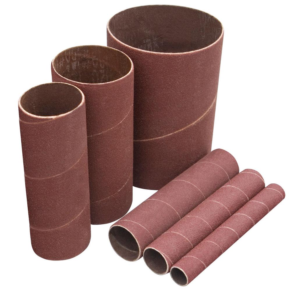 4/" X 7/" SANDING SLEEVES FOR INFLATABLE SANDING DRUMS-FIVE PACK 80 GRIT