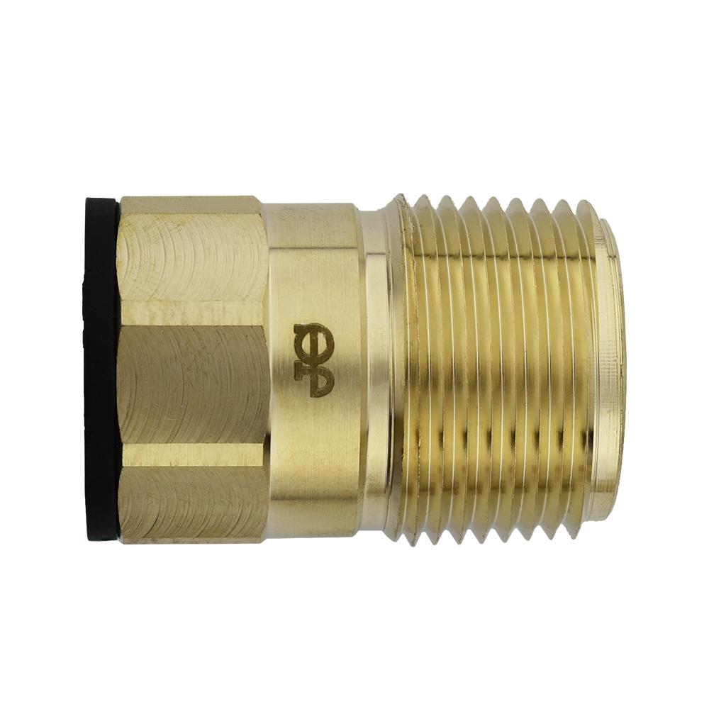 JG ProLock 3/4 in. CTS x 1 in. NPT Brass ProLock PushtoConnect Male