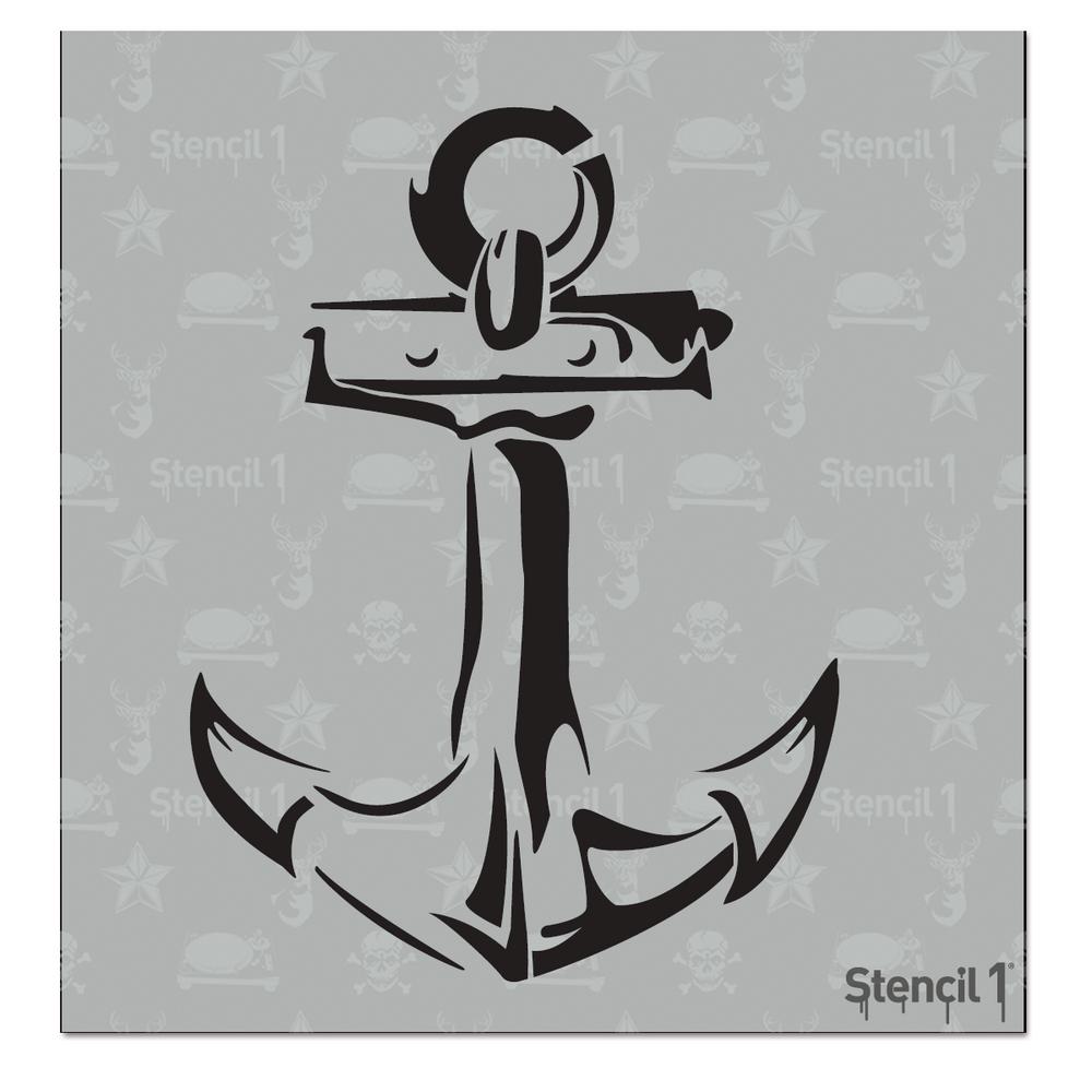 It is an image of Trust Anchor Stencil Printable It's just an image of Trust Anchor Stencil Printable