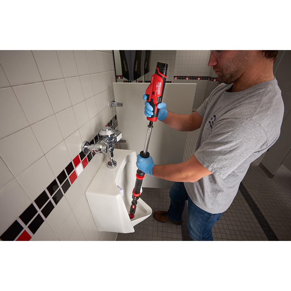 Milwaukee M18 Trap Snake Cordless 4ft Urinal Auger Drain Cleaning Tool ...