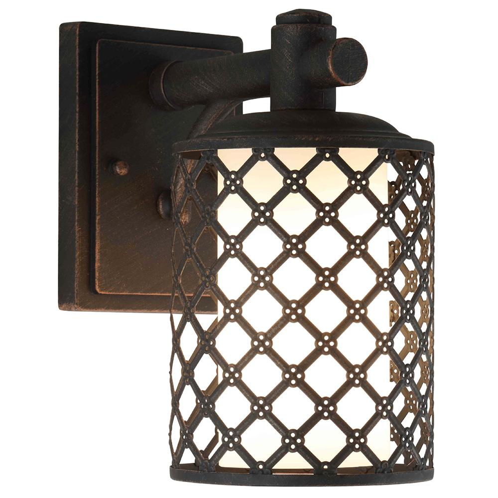 Dsi Outdoor Lighting The Home Depot 1 Light Aged Bronze Outdoor Wall Mount Sconce