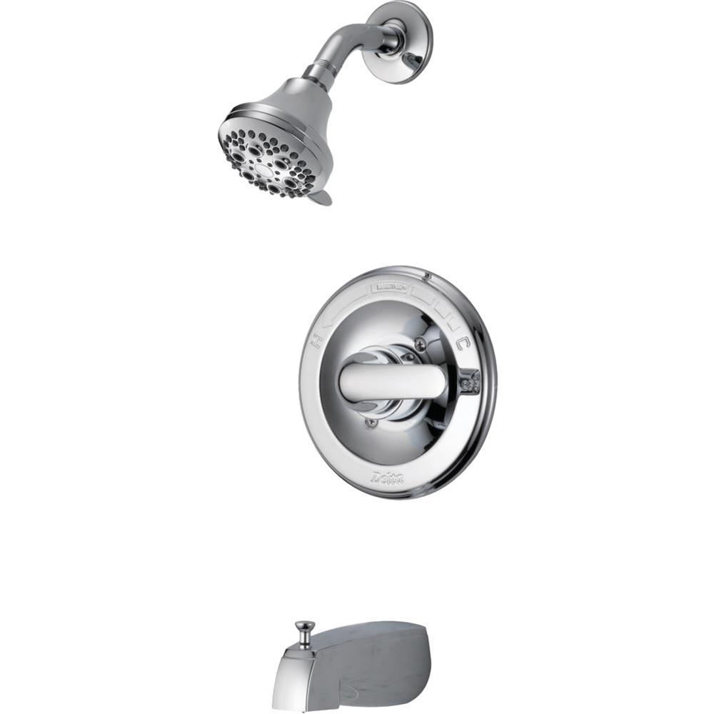 Delta Classic Single Handle 5 Spray Tub And Shower Faucet In